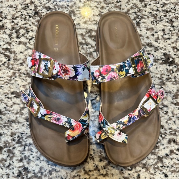 Madden Girl Floral Sandals - Picture 1 of 11